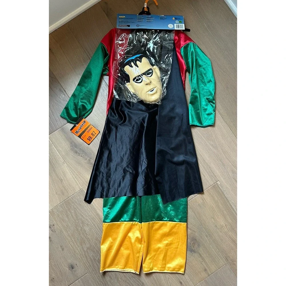 Vintage 1997 DC Comics Rubies ROBIN from‎ Batman Halloween Costume Childs Medium
